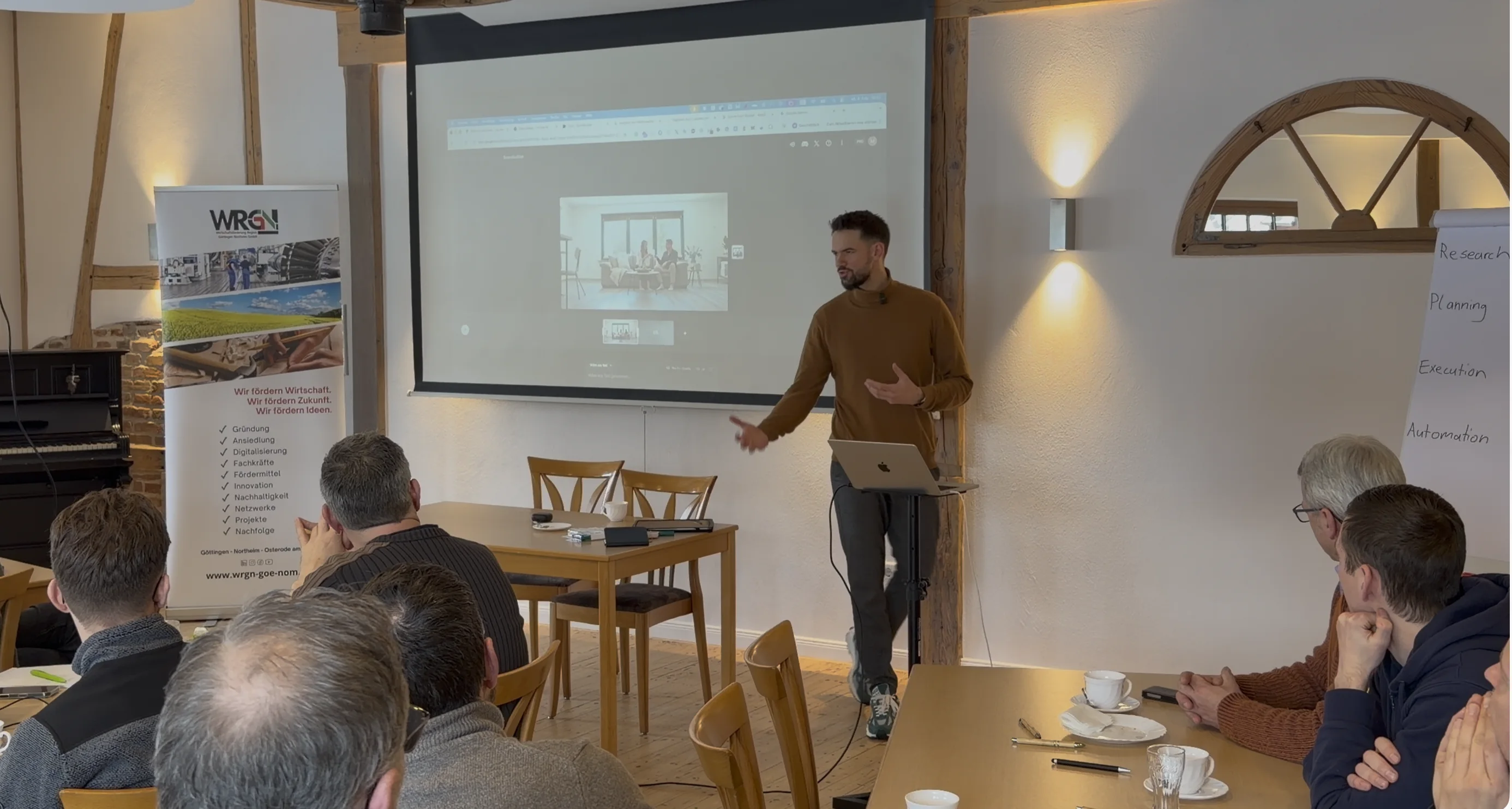 KI-Workshop von sorum für die Wirtschaftsförderung WRGN