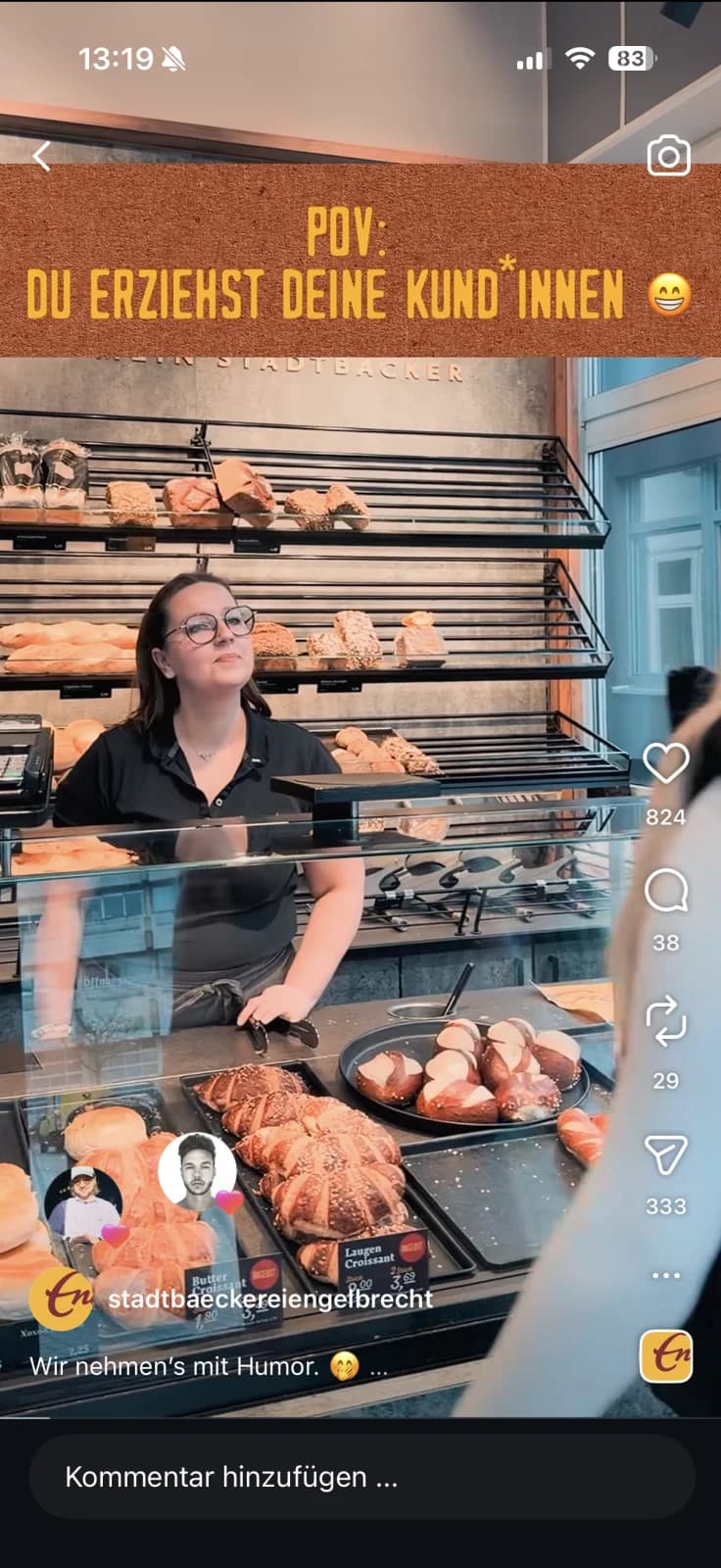Trend-Video auf Instagram
